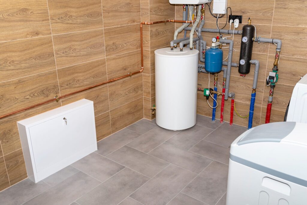 Residential water heater and plumbing system installed in Holly Springs